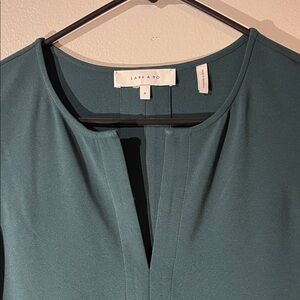 Lark & Ro Deep Green Blouse